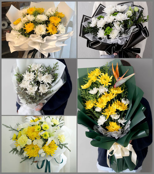 山西太原古交市白事花束代送